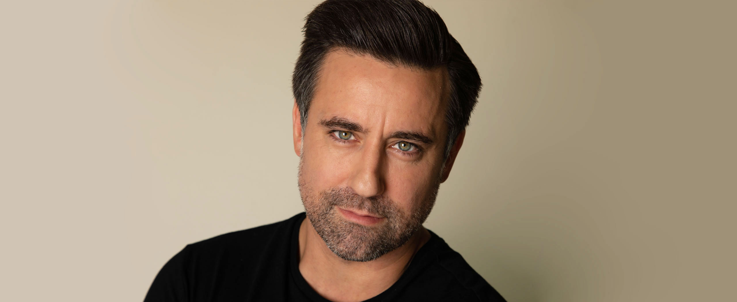 Close up image of adult male. Med spa services for men.